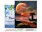 Figured'Art Paint by Numbers for Adults with Frame Full Moon and beach front 16"x20" - Craft Art Painting DIY Kit Canvas Already Stretched on a Wooden Frame